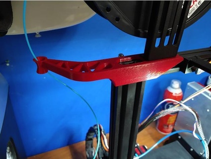 filament guide without z brace support ender 3 pro v2 radbarchetta 3d print model - Mito3D