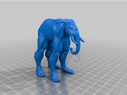 elephant human legs kotneijoeseph 3d print model - Mito3D