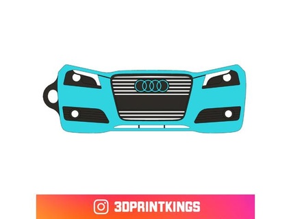 audi a3 8p 8pa chiave catena ninuki 3d print model - Mito3D