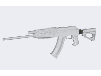 adapter ak rifle stock m4 mftuning 3d print model - Mito3D