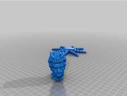 panopus god pan's head octopus theprinterunderthestairs 3d print model - Mito3D