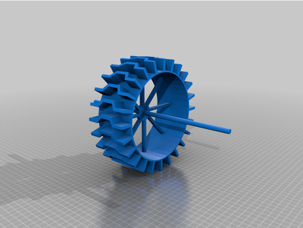 snow wheel mzalam 3d print model - Mito3D