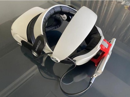 oculus quest 2 strap battery power bank mount hatw 3d print model - Mito3D