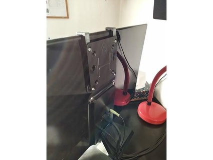 intel nuc monitor back hanger 27 lg papinist 3d print model - Mito3D