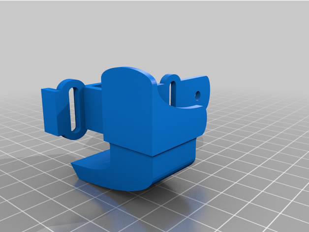 mellow nf sunrise fan mount chirpy8 3D print model - Mito3D