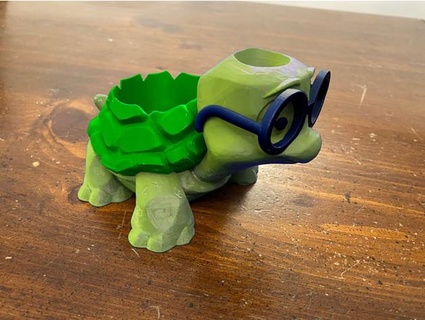 gustav turtle pot mjheed 3d print model - Mito3D