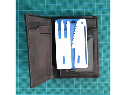 fork knife set wallets grideyepix 3d print model - Mito3D