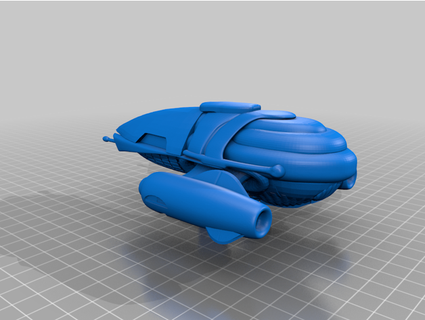updated predator scout ship don1701 3d print model - Mito3D