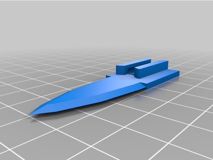 coltello serramanico otf squideee 3d print model - Mito3D