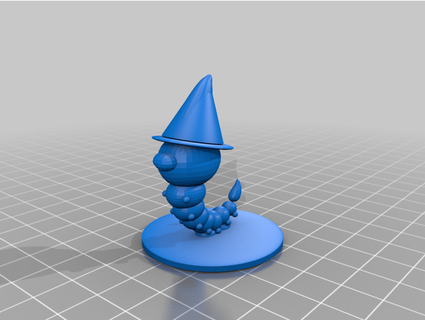 wizard hat weedle fatmustachep1kachu 3d print model - Mito3D