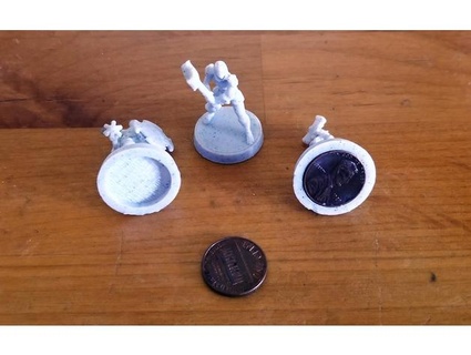 two cent base 28mm miniatures northcrosse 3d print model - Mito3D