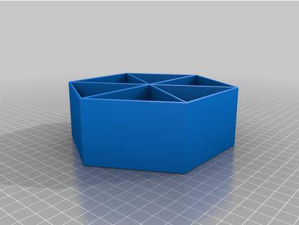 hexagonal caixa inserir madeira caixas Loupyn 3d print model - Mito3D