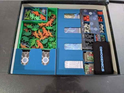 dinogenics organizer incl controlled chaos - alternate card holders penglord 3d print model - Mito3D