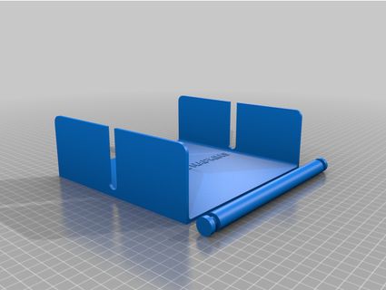 horizontal napkin holder hold-down roller customizable nother ngineer 3d print model - Mito3D