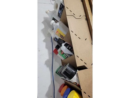 lasercut rattle paint rack k40 wanderingmoose 3d print model - Mito3D
