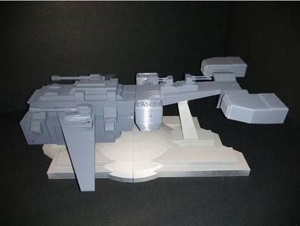 space ship dcomprime 3d print model - Mito3D