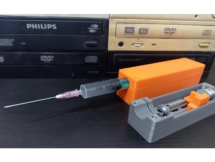 mini syringe pump optical drive parts nemo404 3d print model - Mito3D