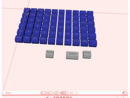 pocketchip keys ez set 3d print model - Mito3D