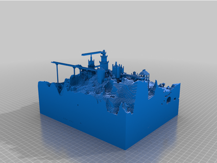 Minecraft castillo jameswisnie 3d print model - Mito3D