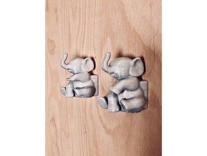 elephant coat hook manuelkurz 3d print model - Mito3D