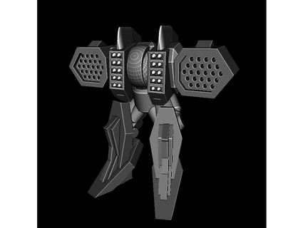 foguete enxame weasel mech Ellie Valquíria 3d print model - Mito3D