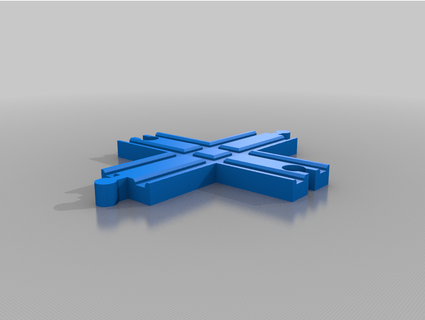 train track crossing mobam 3d print model - Mito3D