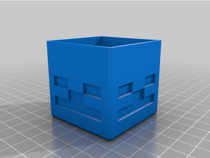 Minecraft squelette nintendo commutateur Jeu cartouche titulaire soutien awroberts 3d print model - Mito3D