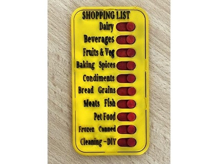 shopping checklist merg1234 3d print model - Mito3D