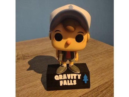 funko pop stand dipper pines bjxrn 3d print model - Mito3D