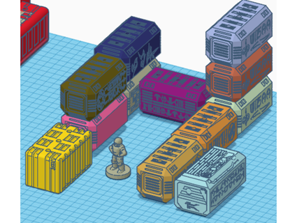 modular magnet shipping container cargo pods tommytowne 3d print model - Mito3D
