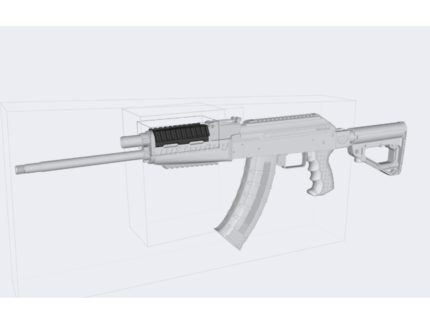 ak Oberer höher Handschutz mftuning 3D print model - Mito3D