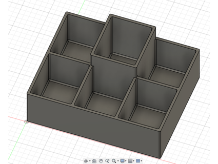 six section cross stitch organizer grantepher 3d print model - Mito3D