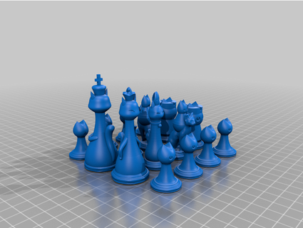 cat themed chess modified bkentner 3d print model - Mito3D