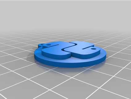 python porte clés sdelquin 3d print model - Mito3D