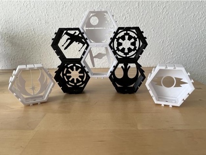 mini figür Görüntüle star savaşlar arka fon eski 3d print model - Mito3D