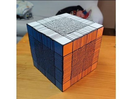 25x25x25 rubik's cube holecubes88 3d print model - Mito3D