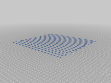 bed level stripes test 28 x cm dorindxn 3d print model - Mito3D