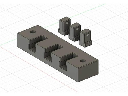 wall key holder - portachiavi parete jexdr 3d print model - Mito3D