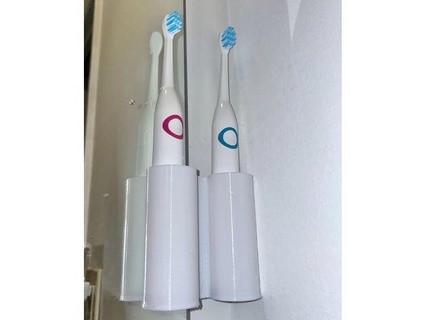 Spiegel montiert elektrisch Zahnbürste Halter Unterstützung Vase spiralisieren Modus voiyt 3d print model - Mito3D