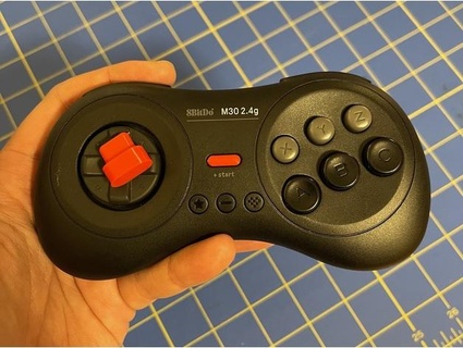 replacement start button 8bitdo m30 chriscanfield 3d print model - Mito3D