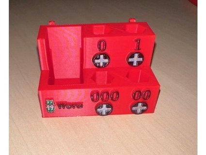Wera Kraftform mikro pegboard sahipleri komutanb 3d print model - Mito3D