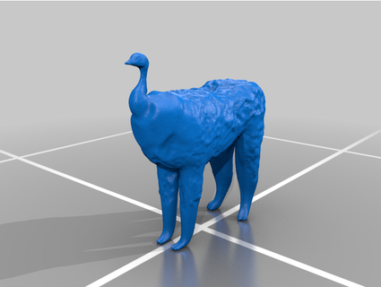 alptrich - alpaca + ostrich ghostbalone 3d print model - Mito3D
