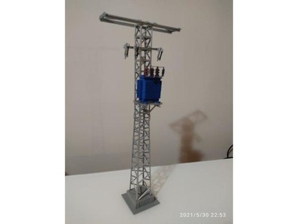 torre electrica reticolo Torre norma giorgiobertoluchi 3d print model - Mito3D