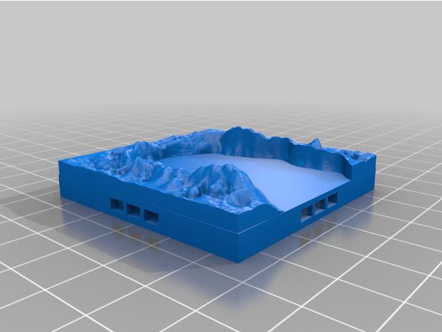 açık kilit mağara nehir ince Öfkeli baykuş ayı 3D print model - Mito3D