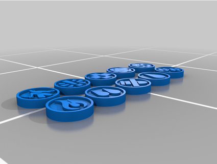 necromunda tokens tendão 3d print model - Mito3D