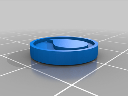semplice danno gettone borzag 3d print model - Mito3D