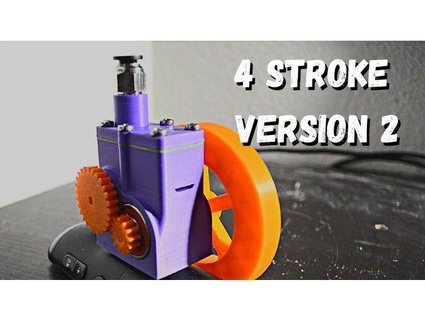 4-stroke compressed air engine v2 - major improvements axeldayton 3d print model - Mito3D