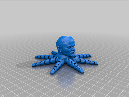 articulated lenin octopus 00svd00 3d print model - Mito3D