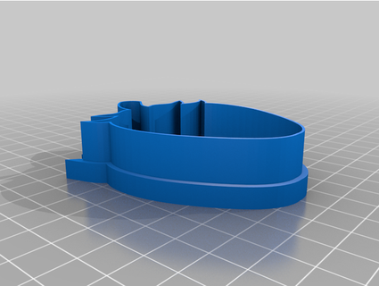 strawberry cookie cutter feistyal 3d print model - Mito3D