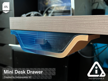 mini desk drawer indisposablellc 3d print model - Mito3D
